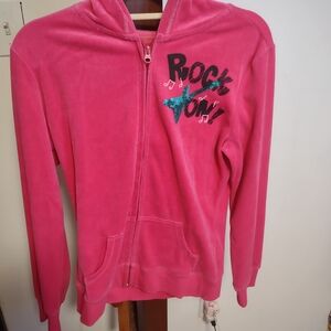 Pink Kids Hoodie with 'Rock On' Design